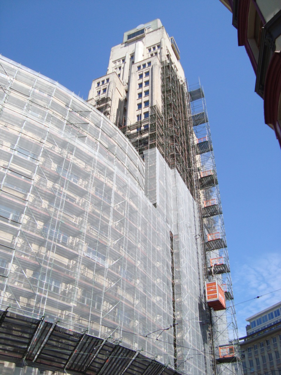 Ebonex, impressed current system to do cathodic protection of KBC tower in Antwerp